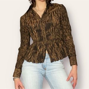 Vintage crinkled blouse